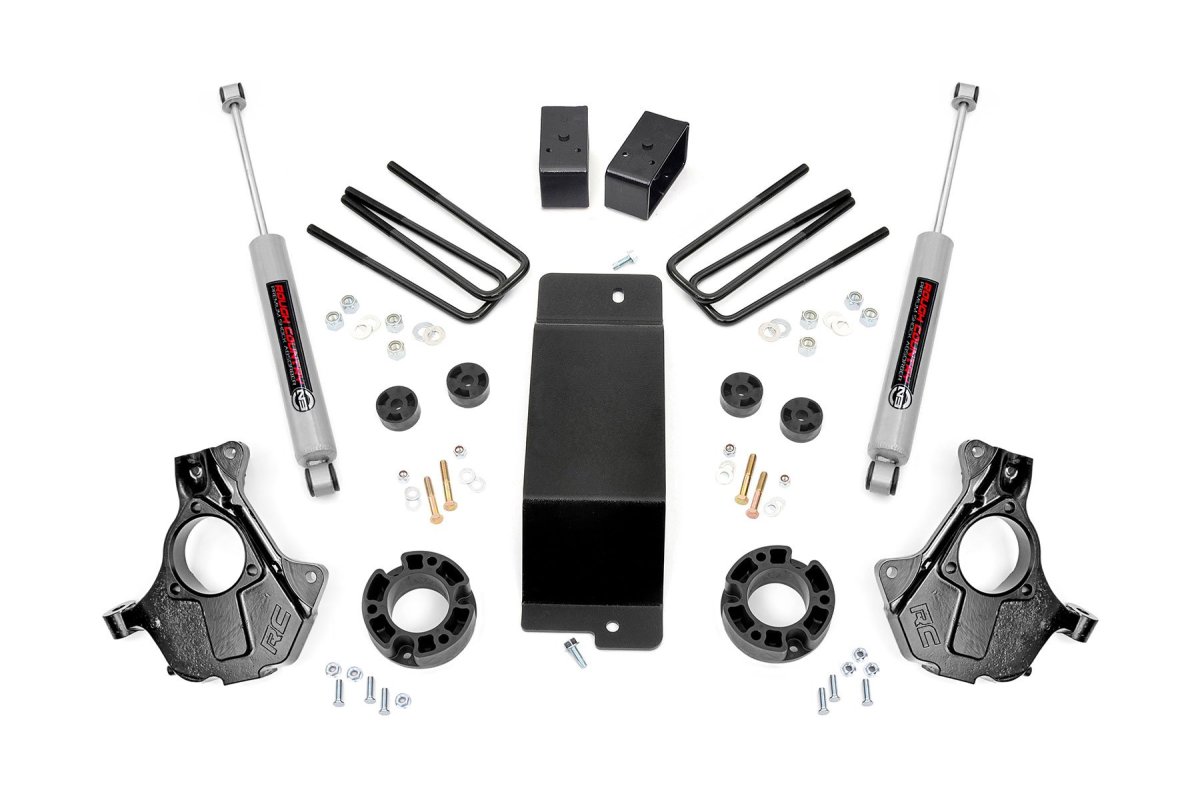 Chevrolet Silverado 1500 Suspension Lift Kit - Rough Country - 3.5 Inch Lift Kit | Cast Steel LCA - '07-'13